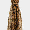 BIANCA™ - Bold Leopard Print Midi Dress