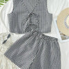 MOESHA™ - Chic Summer Sleeveless Vest and High-Waist Shorts Set