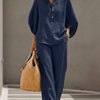 Mariel | Batwing Sleeve Set with Wide-Leg Pants