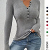 SHASHA™ - Elegant Chic Slim Fit Long Sleeve Round Neck Tops