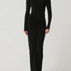 BETTY™ - Classy Ruched Long Sleeve Mock Bodycon Maxi Dress