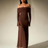 DARCIE™ - Off Shoulder Ruched Sequin Bodycon Evening Gown