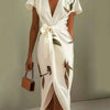 Elin™ | Elegant Dress with Floral Print