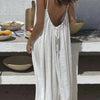 NORALYN™ - Simple Solid Backless Cami Dress for Beach
