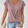 Maya – Twist Front V-Neck Top