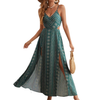ZARA™ – Boho Print Backless Slit Dress
