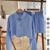 EMERSYN™ - Casual Collared Long-Sleeve Co-Ord Set
