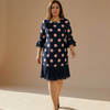 Palerine™ | Pleated Polka Dot Dress