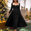 HOLLY™ - Elegant Ruched Tie-Back Sweetheart Neck A-Line Dress for Parties