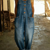 Lora™ - Denim Latzhose im Vintage-Stil