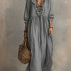 Kathryn | Striped Art Print Dress